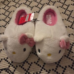 Hello Kitty White and Pink Slippers